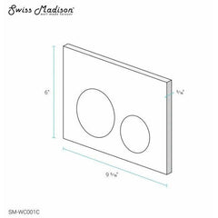 Swiss Madison Well Made Forever SM-WK465-01C - Calice Wall-Hung Round Toilet Bundle, Glossy White - SM-WK465-01C - The Home Selection