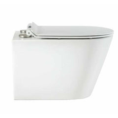 Swiss Madison Well Made Forever SM-WK465-01C - Calice Wall-Hung Round Toilet Bundle, Glossy White - SM-WK465-01C - The Home Selection