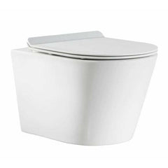 Swiss Madison Well Made Forever SM-WK465-01C - Calice Wall-Hung Round Toilet Bundle, Glossy White - SM-WK465-01C - The Home Selection