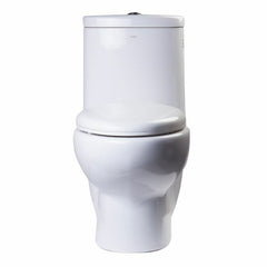 EAGO One Piece Dual Flush High Efficiency Low Flush White Toilet -TB309