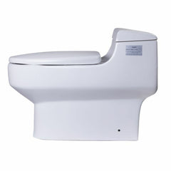 EAGO White One Piece Ultra Low Single Flush Eco-Friendly White Toilet - TB352