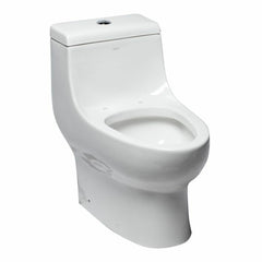 EAGO Dual Flush One Piece Elongated Ceramic Toilet - TB358