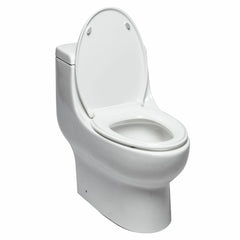 EAGO Dual Flush One Piece Elongated Ceramic Toilet - TB358