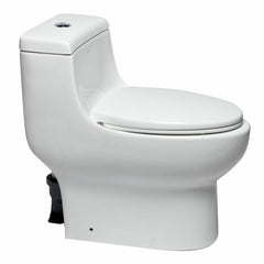 EAGO Dual Flush One Piece Elongated Ceramic Toilet - TB358