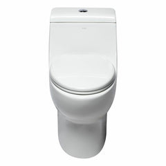 EAGO Dual Flush One Piece Elongated Ceramic Toilet - TB358