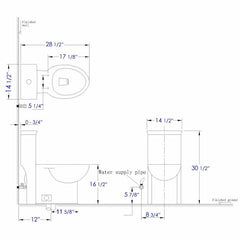 EAGO ADA Compliant High Efficiency One Piece Single Flush Toilet - TB377 (Discontinued)
