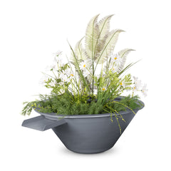 The Outdoor Plus CAZO PLANTER & WATER BOWL – METAL POWDER COAT - OPT-R24PCPW - The Home Selection