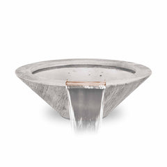 The Outdoor Plus CAZO WATER BOWL – GFRC WOOD GRAIN - OPT-24RWGWO - The Home Selection