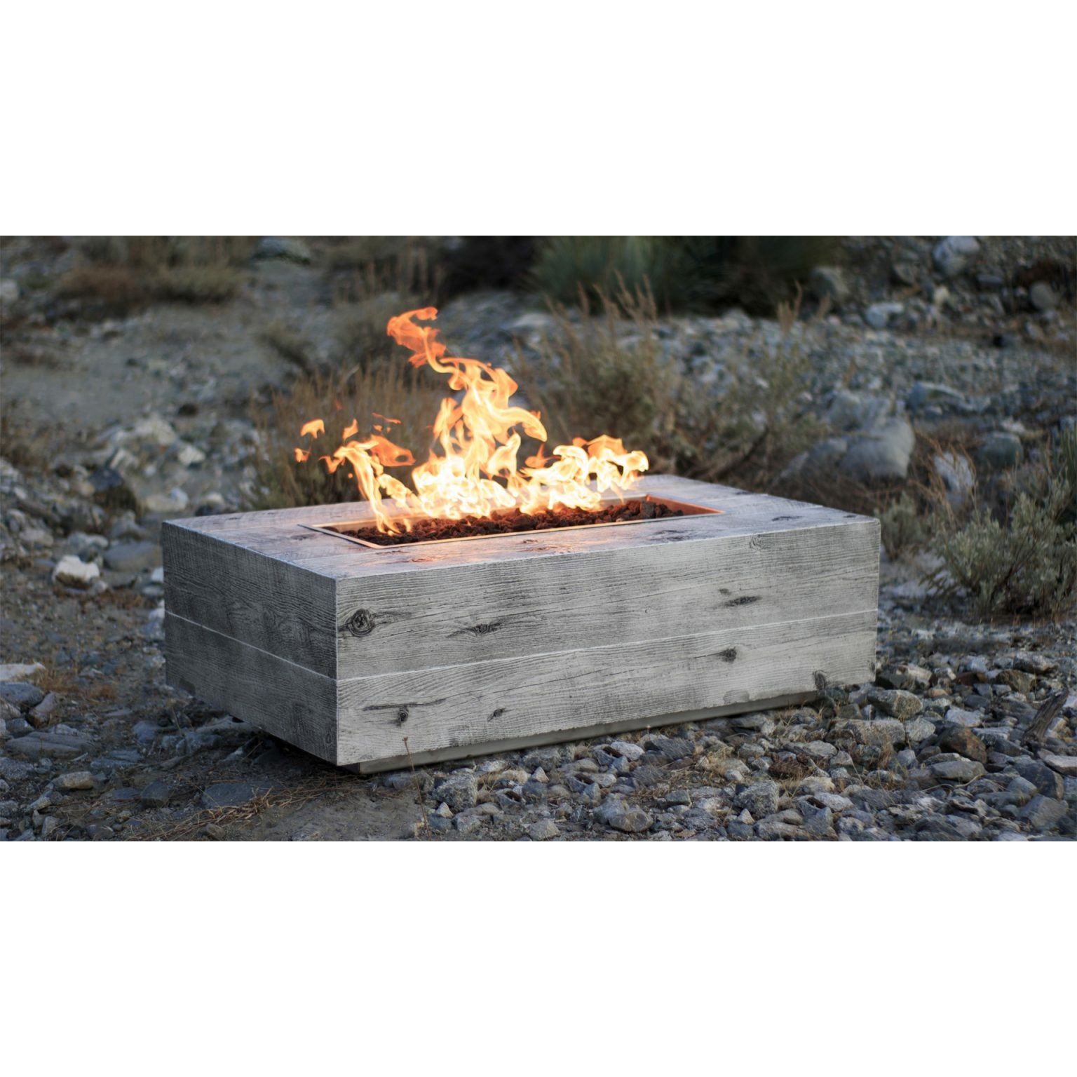 The Outdoor Plus CORONADO WOODGRAIN CONCRETE FIRE PIT - OPT-COR - The Home Selection