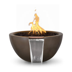 The Outdoor Plus LUNA CONCRETE – FIRE & WATER BOWL - OPT-LUNFW - The Home Selection