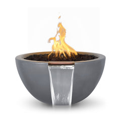 The Outdoor Plus LUNA CONCRETE – FIRE & WATER BOWL - OPT-LUNFW - The Home Selection