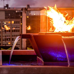 The Outdoor Plus MAYA COPPER 4-WAY FIRE & WATER BOWL - OPT - FW4W - The Home Selection