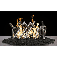 The Outdoor Plus POLISHED STAINLESS STEEL LOGS - OPT-CS2410 - The Home Selection