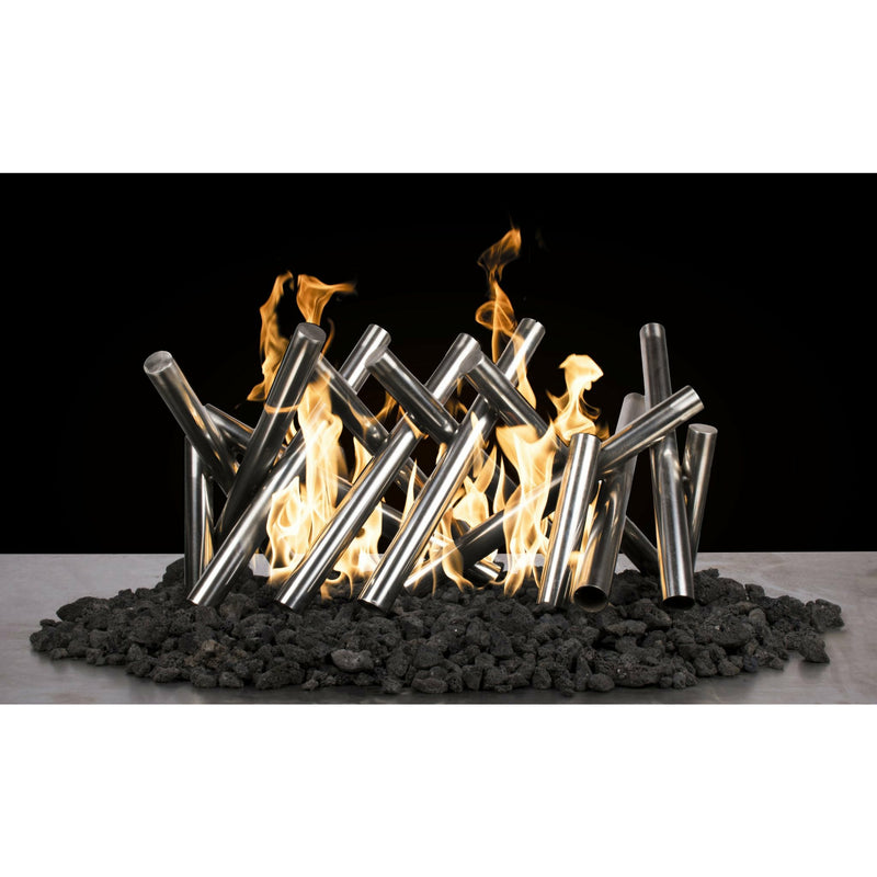 The Outdoor Plus POLISHED STAINLESS STEEL LOGS - OPT-CS2410 - The Home Selection