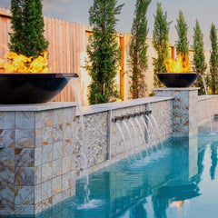 The Outdoor Plus SEDONA FIRE & WATER BOWL – GFRC CONCRETE - OPT - RFW - The Home Selection