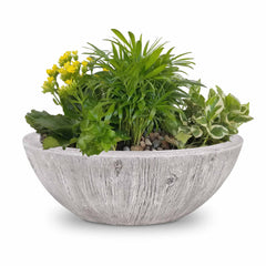 The Outdoor Plus SEDONA WOOD GRAIN PLANTER BOWL 27″ - OPT-27RWGPO - The Home Selection
