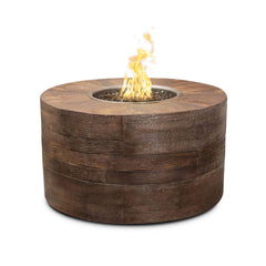 The Outdoor Plus SEQUOIA WOOD GRAIN FIRE PIT - OPT-SEQLW - The Home Selection