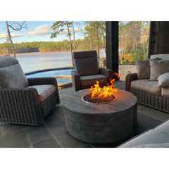 The Outdoor Plus SEQUOIA WOOD GRAIN FIRE PIT - OPT-SEQLW - The Home Selection