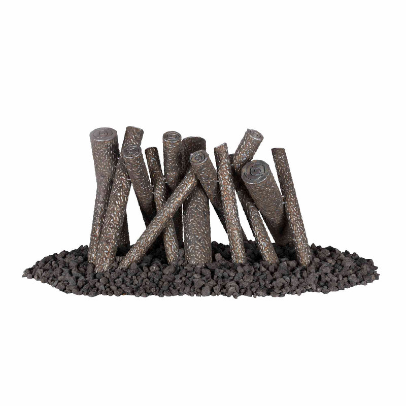 The Outdoor Plus STEEL UPRIGHT LOGS - OPT-STLOG24 - The Home Selection