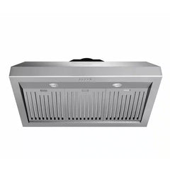 Thor Kitchen 2-Piece Appliance Package - 24" Electric Range and Under Cabinet Hood in Stainless Steel