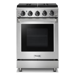 Thor Kitchen 24 Inch Freestanding Gas Range in Stainless Steel - LRG2401U
