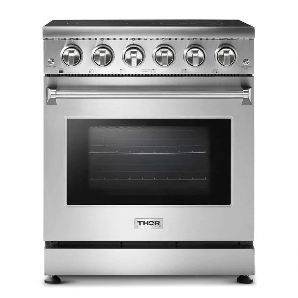 Thor Kitchen 3-Piece Appliance Package - 30" Electric Range, French Door Refrigerator, and Dishwasher in Stainless Steel