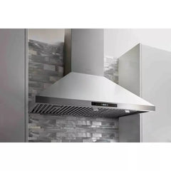 Thor Kitchen 4-Piece Pro Appliance Package - 30" Gas Range, French Door Refrigerator, Wall Mount Hood and Dishwasher in Stainless Steel