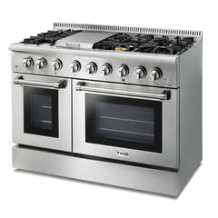 Thor Kitchen 48 Inch Professional Dual Fuel Range in Stainless Steel - HRD4803U
