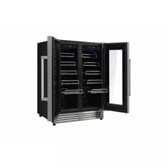 Thor Kitchen 5-Piece Appliance Package - 36" Electric Range, French Door Refrigerator, Under Cabinet Hood, Dishwasher, & Wine Cooler in Stainless Steel