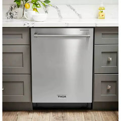 Thor Kitchen 5-Piece Pro Appliance Package - 30" Cooktop, Wall Oven, Under Cabinet Hood, Dishwasher & Refrigerator with Water Dispenser in Stainless Steel