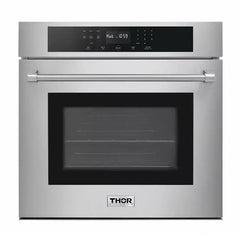 Thor Kitchen 5-Piece Pro Appliance Package - 48" Rangetop, Wall Oven, Premium Hood, Dishwasher & Refrigerator in Stainless Steel
