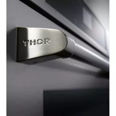Thor Kitchen 6-Piece Appliance Package - 48-Inch Gas Range, Wall Oven, Premium Hood, Refrigerator with Water Dispenser, Dishwasher, Microwave Drawer, & Wine Cooler in Stainless Steel