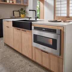 Thor Kitchen 6-Piece Appliance Package - 48-Inch Gas Range, Wall Oven, Premium Hood, Refrigerator with Water Dispenser, Dishwasher, Microwave Drawer, & Wine Cooler in Stainless Steel
