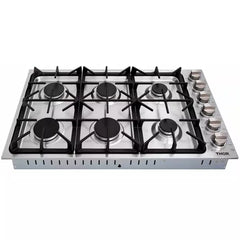 Thor Kitchen 6-Piece Pro Appliance Package - 36" Cooktop, Wall Oven, Under Cabinet Hood, Refrigerator with Water Dispenser, Dishwasher & Microwave Drawer in Stainless Steel