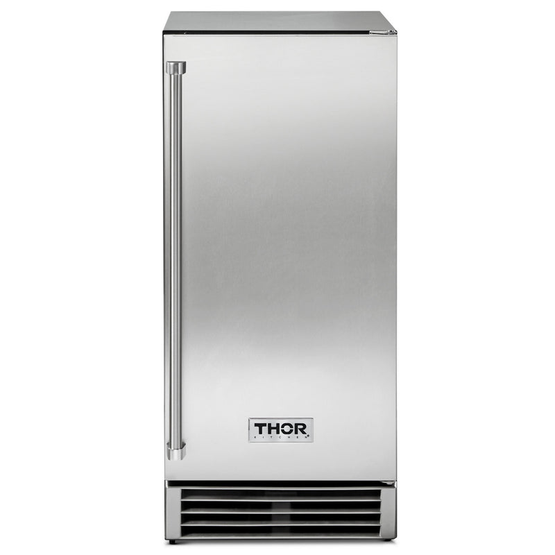 Thor Kitchen 15 Inch Built-In Ice Maker in Stainless Steel - TIM1501 - The Home Selection