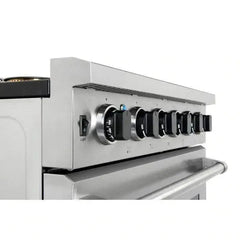 Thor Kitchen 2-Piece Appliance Package - 30" Gas Range & Premium Under Cabinet Hood in Stainless Steel - The Home Selection