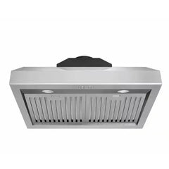 Thor Kitchen 2-Piece Appliance Package - 30" Gas Range & Premium Under Cabinet Hood in Stainless Steel - The Home Selection