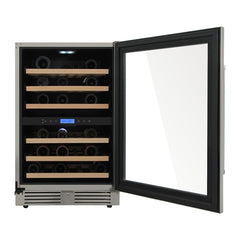 Thor Kitchen 24 Inch Dual Zone Indoor/Outdoor Wine Cooler, 46 Wine Bottle Capacity - TWC2401DO - The Home Selection