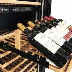 Thor Kitchen 24 Inch Dual Zone Wine Cooler, 162 Wine Bottle Capacity - TWC2403DI - The Home Selection