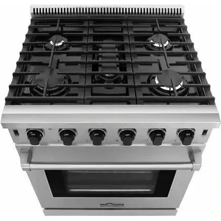 Thor Kitchen 30 in. Natural Gas Range, 36 in. Refrigerator with Water and Ice Dispenser & 24 in. Dishwasher - The Home Selection