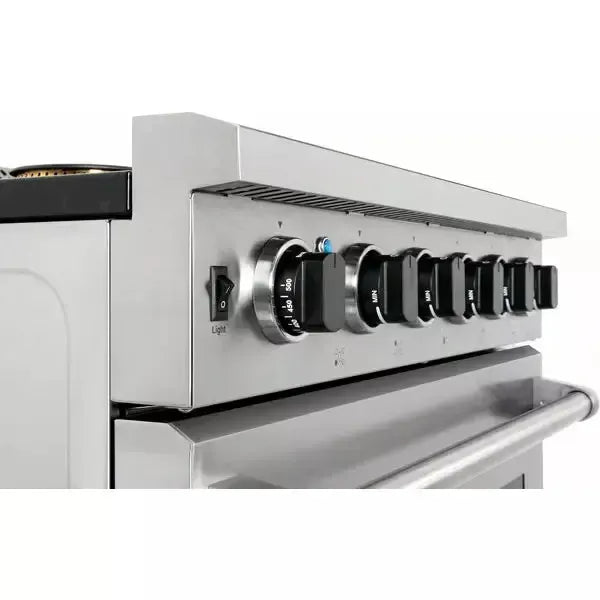 Thor Kitchen 30 in. Natural Gas Range, 36 in. Refrigerator with Water and Ice Dispenser & 24 in. Dishwasher - The Home Selection