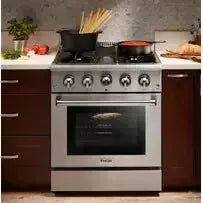Thor Kitchen 30 in. Professional Propane Gas Range & Range Hood Package - The Home Selection