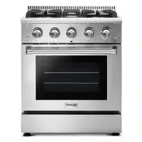 Thor Kitchen 30 in. Professional Propane Gas Range & Range Hood Package - The Home Selection
