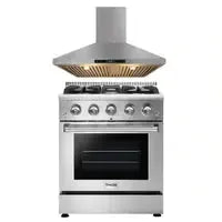 Thor Kitchen 30 in. Professional Propane Gas Range & Range Hood Package - The Home Selection