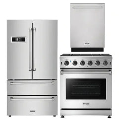 Thor Kitchen 30 in. Propane Gas Range, 36 in. Refrigerator, 24 in. Dishwasher - The Home Selection
