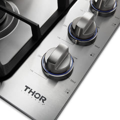 Thor Kitchen 30 Inch Professional Drop-In Gas Cooktop with Four Burners in Stainless Steel - TGC3001 - The Home Selection