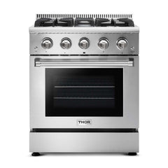 Thor Kitchen 30 Inch Professional Gas Range in Stainless Steel - HRG3080U - The Home Selection