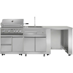 Thor Kitchen 32 Inch 4-Burner Gas BBQ Grill with Rotisserie in Stainless Steel - MK04SS304 - The Home Selection