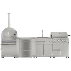 Thor Kitchen 32 Inch 4-Burner Gas BBQ Grill with Rotisserie in Stainless Steel - MK04SS304 - The Home Selection