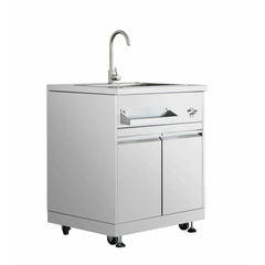 Thor Kitchen 32 Inch Outdoor Kitchen Sink Cabinet in Stainless Steel - MK01SS304 - The Home Selection